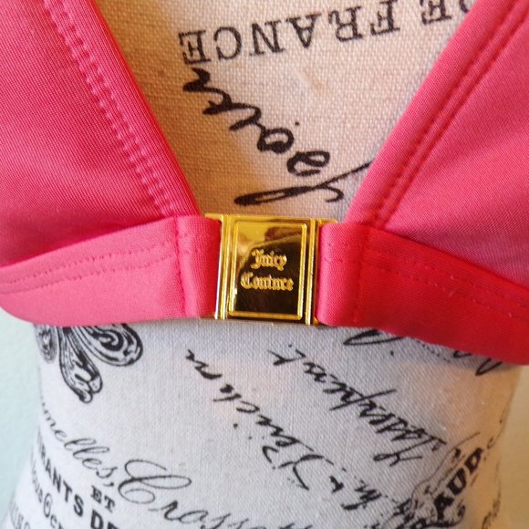 Juicy Couture 2 Piece Triangle Top Embossed Bottom - Picture 2 of 9